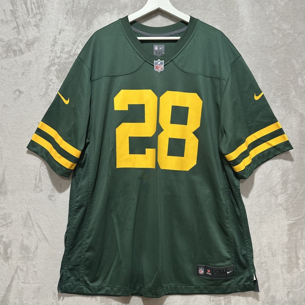 Green Bay Packers AJ Dillon Men's Nike On-Field Jersey Size 2XL